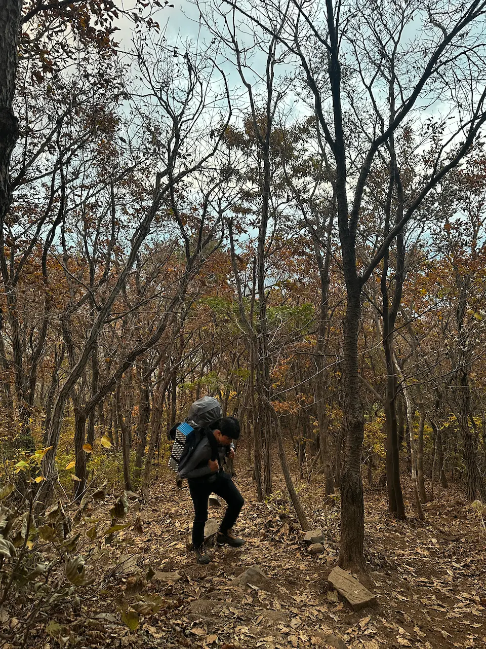 등산 중